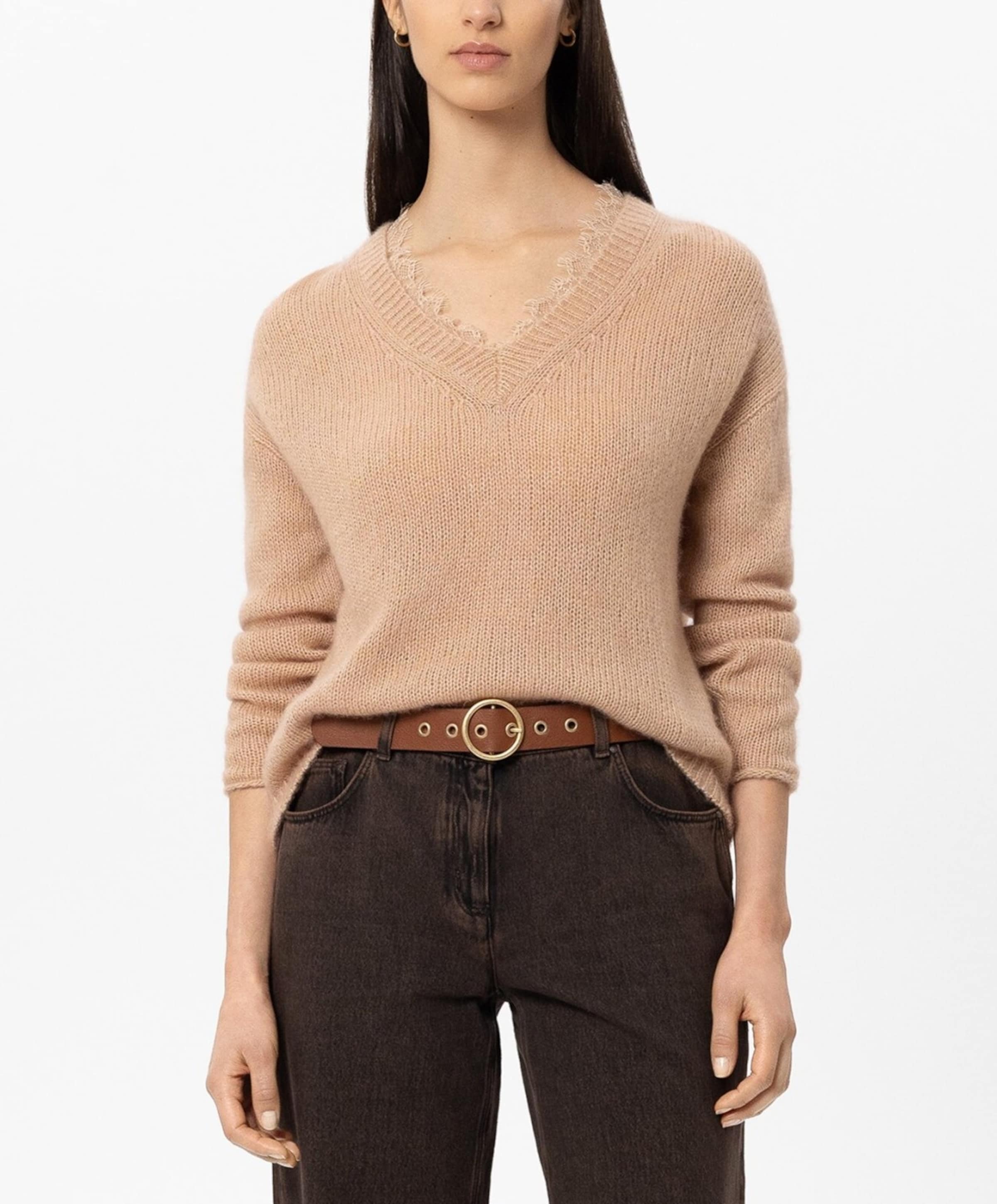 LUISA CERANO Dames trui beige