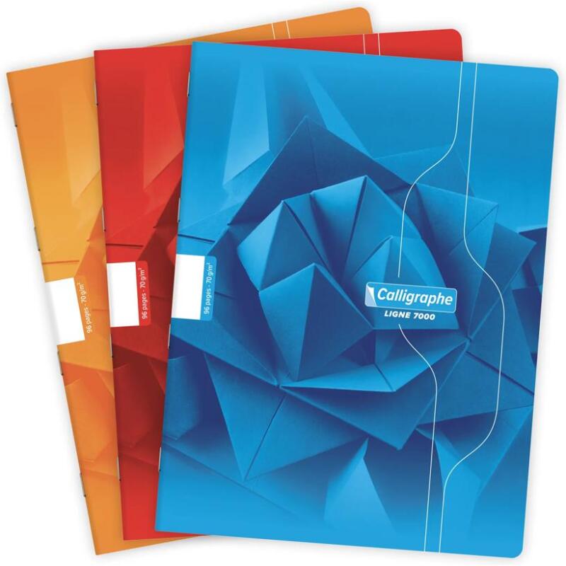 Cahier piqué 7000 24x32 cm 96 pages uni 70 g - Assortis