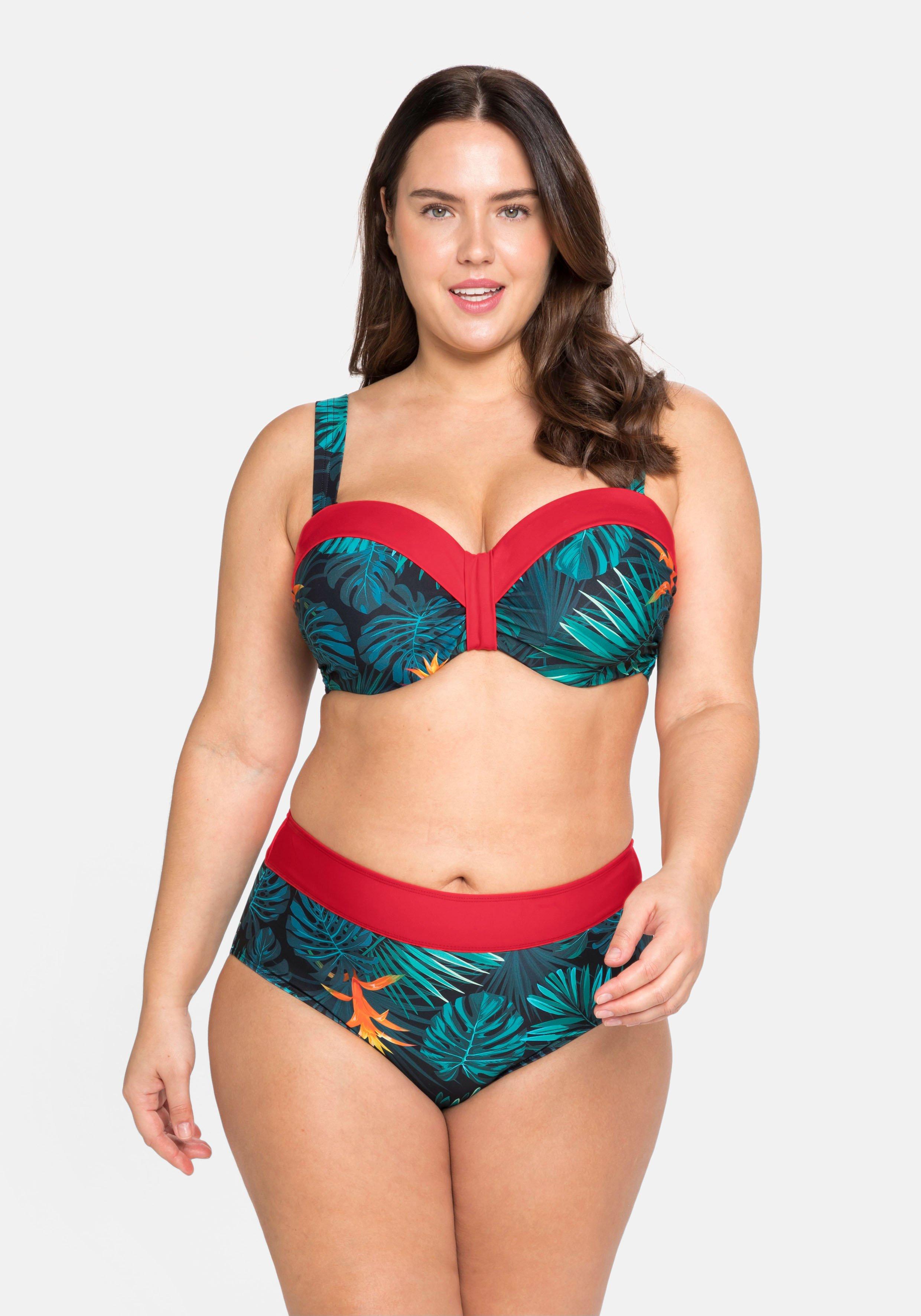 Bikini-Oberteil mit wattierten Cups und Bügeln
