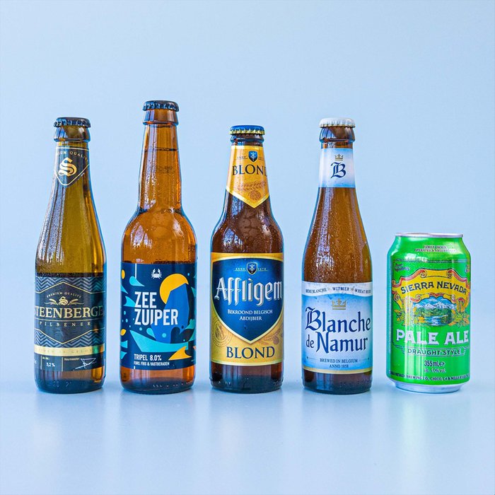 Bierbox | 5x 33cl | Happy birthday met eigen naam