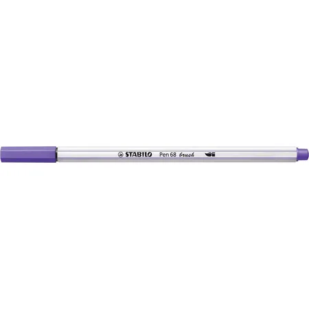 Premium-Filzstift mit Pinselspitze für variable Strichstärken - STABILO Pen 68 brush - Einzelstift - violett
