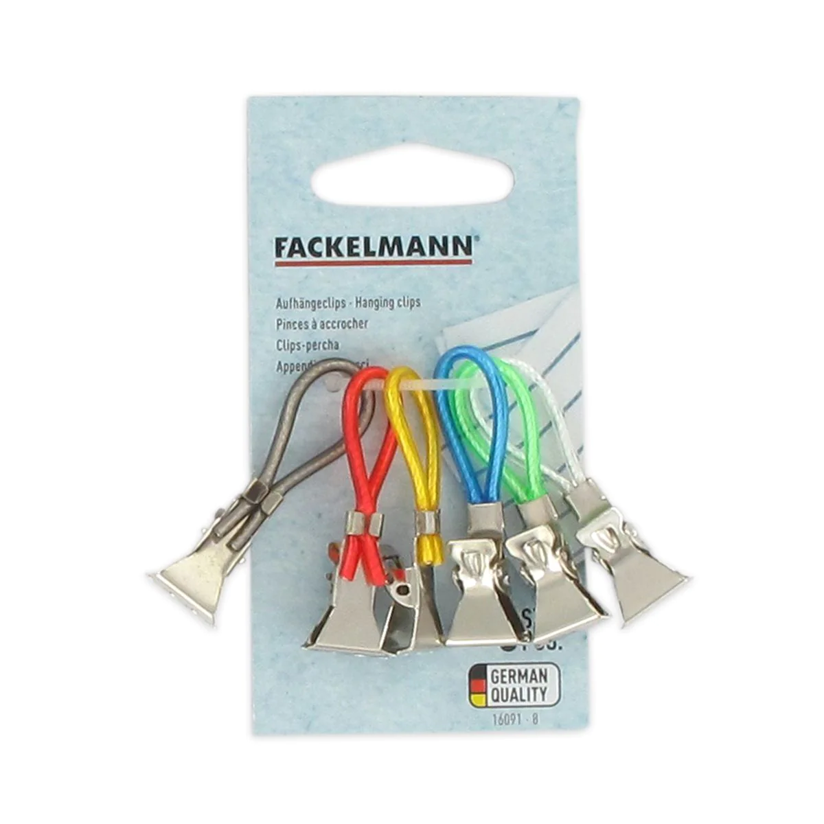 Lot de 6 pinces à accrocher multicolore Fackelmann Tecno Fackelmann