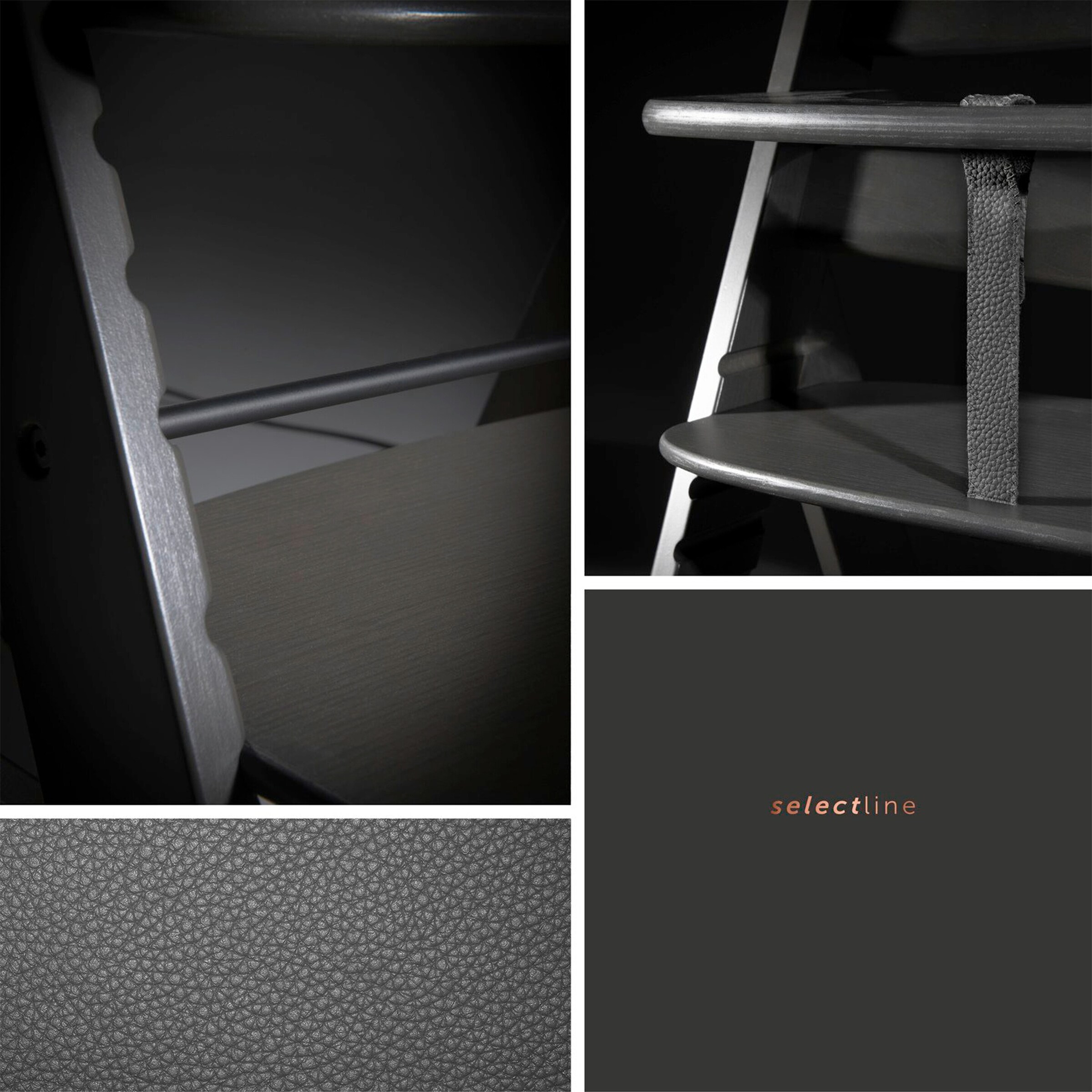Hauck Hochstuhl Alpha+ Select charcoal