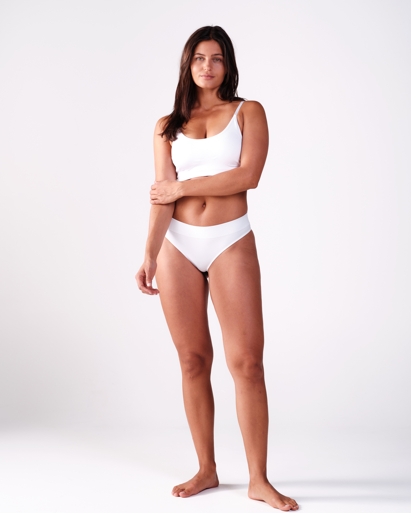 Bumpro Glow Seamless Thong White