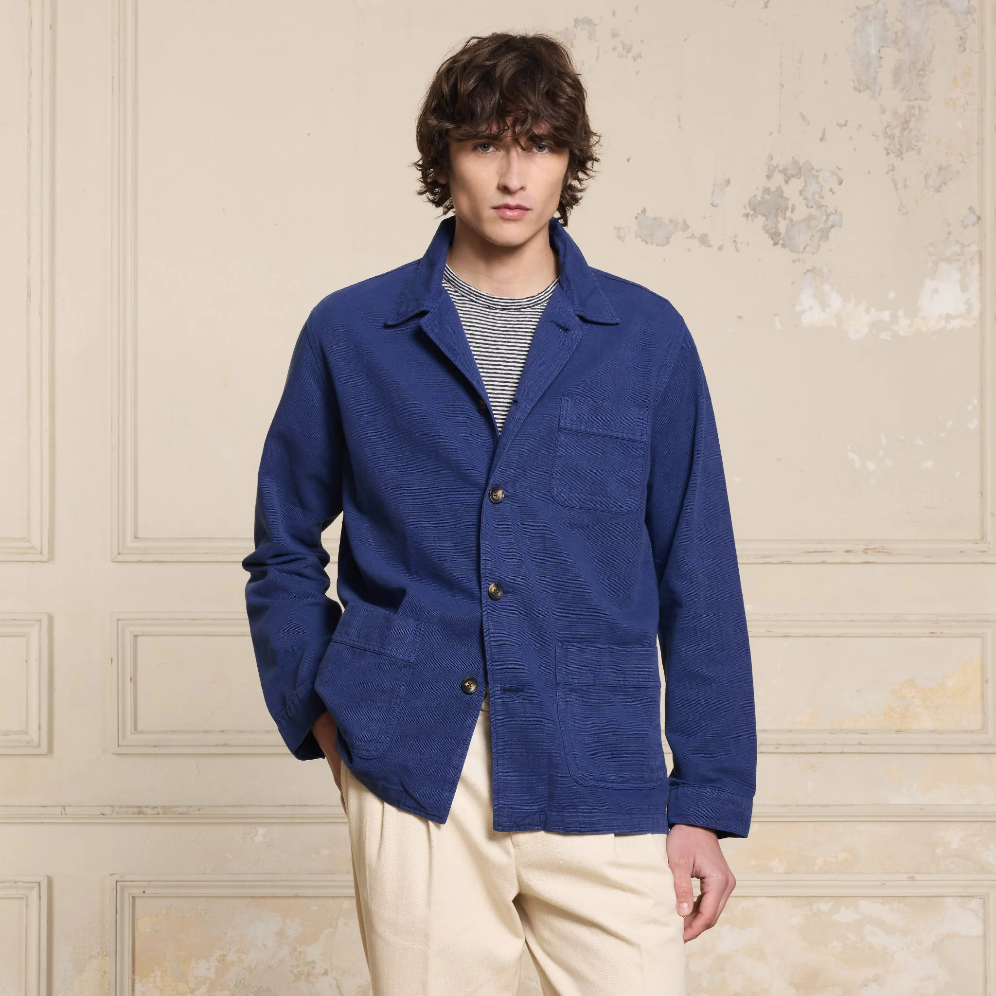 Indigo work jacket