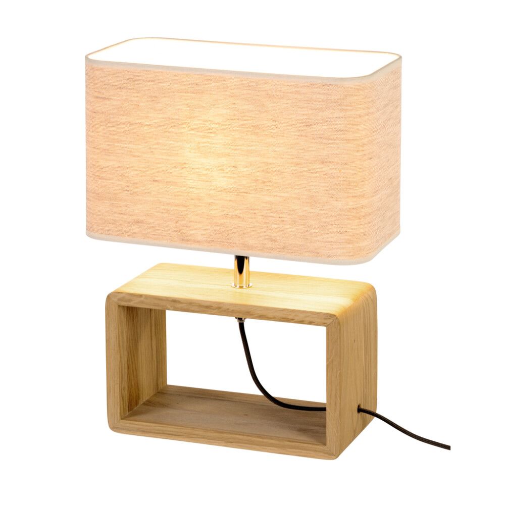 BORDLAMPE BRITOP BOHO 1XE27 25W OLJET EIK