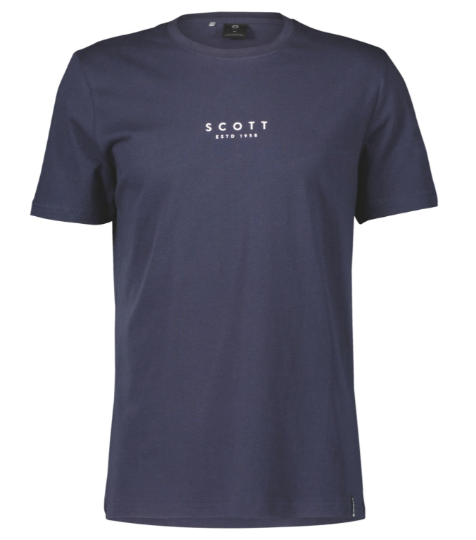 SCOTT Typo T-shirt, Mørkeblå