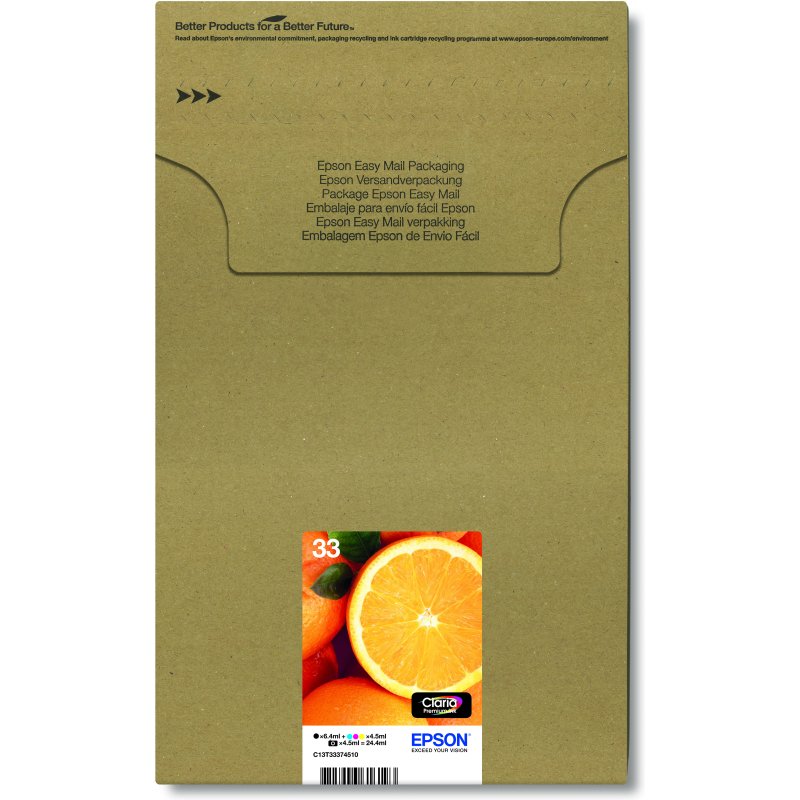 Epson Oranges Multipack 5-colours 33 Claria Premium Ink EasyMail Pack
