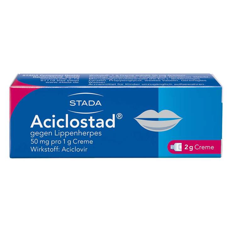 Aciclostad Creme gegen Lippenherpes, 2 g