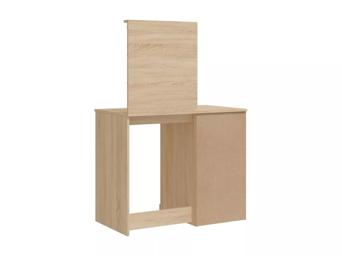 Coiffeuse avec lumières LED chêne sonoma 90x42x132,5 cm