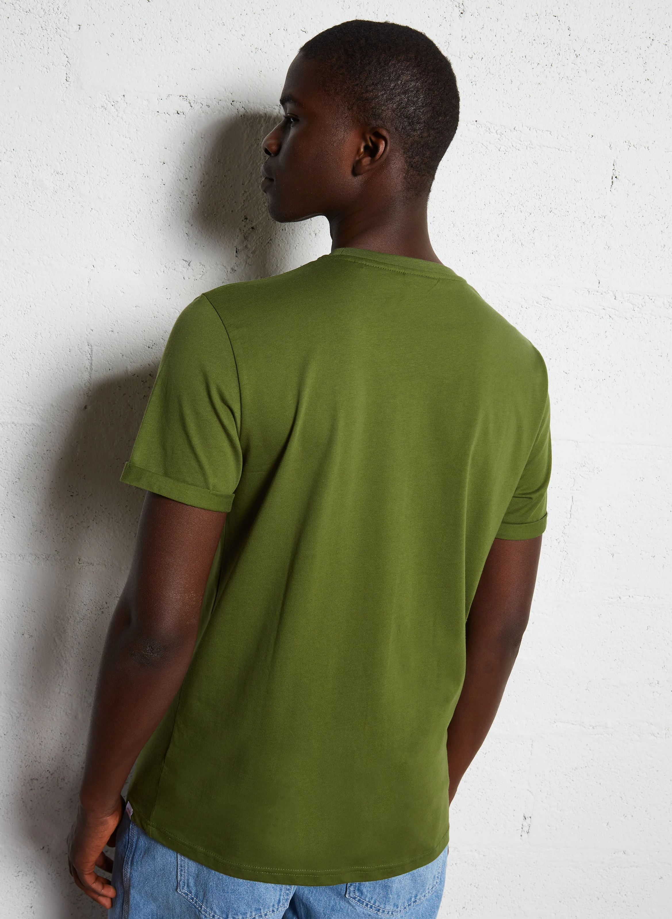 NORREGAARD - Tee-shirt col rond en coton | Vert