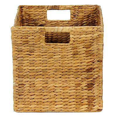 Boîte de rangement carrée en fibre naturelle Mixxit