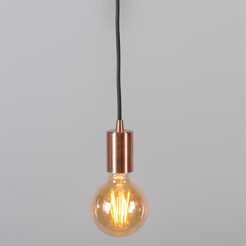 Industriële hanglamp koper - Facil 1