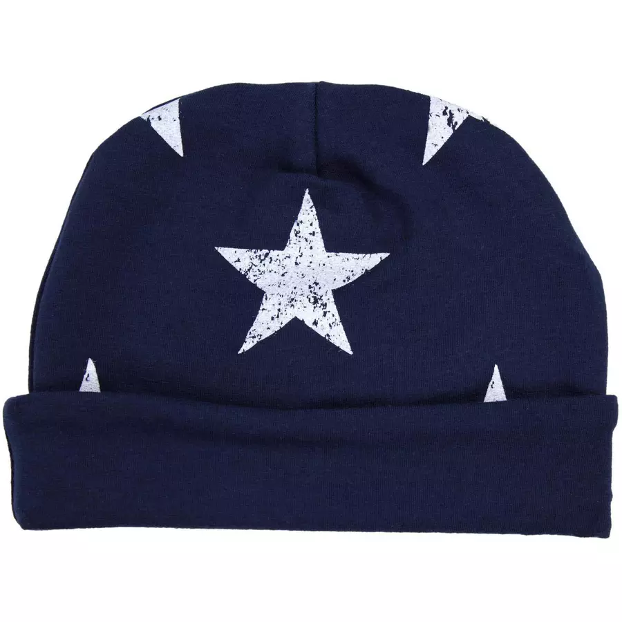 TupTam Unisex Kinder Beanie Mütze Schlauchschal Set blauweiß