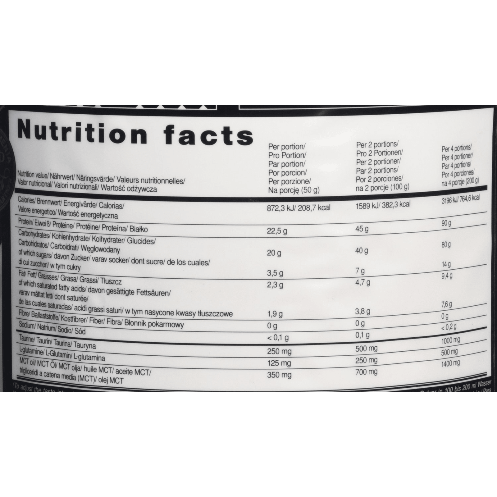 Profi Mass - 2500g - Vanille