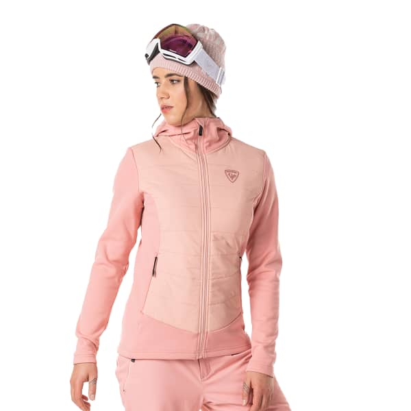 Veste polaire ROSSIGNOL W CLASSIQUE HYBRID CLIM COOPER PINK
