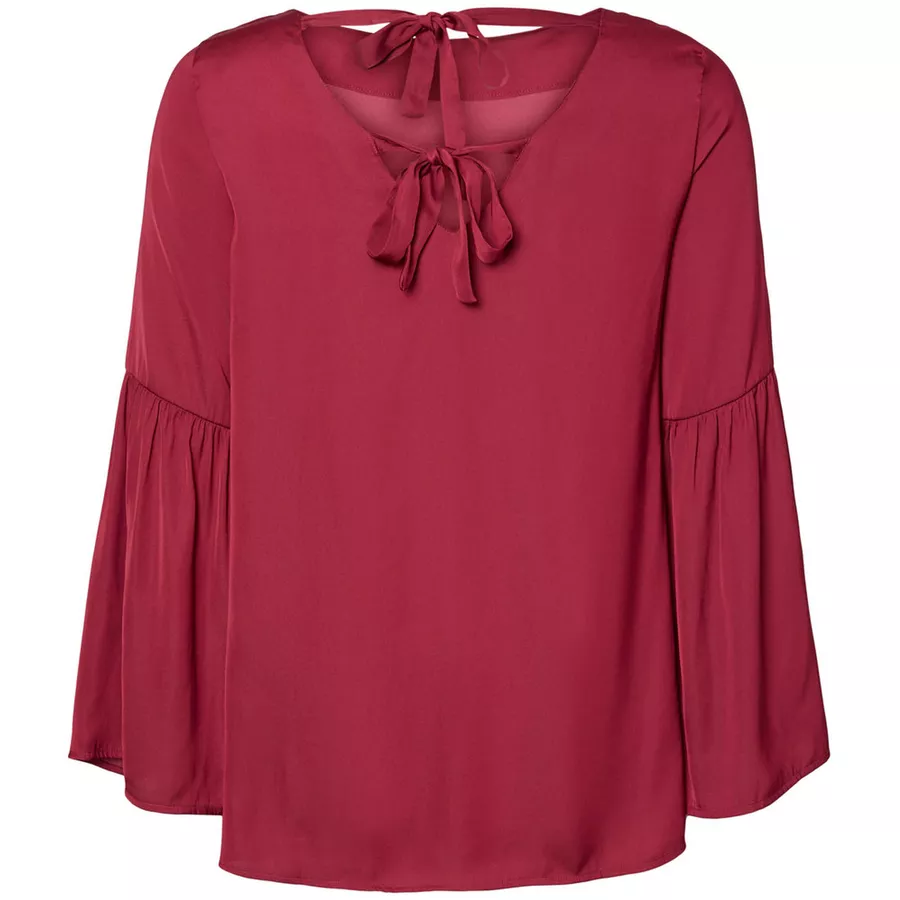 mama licious Langarmshirt MLROSALIE Red Plum
