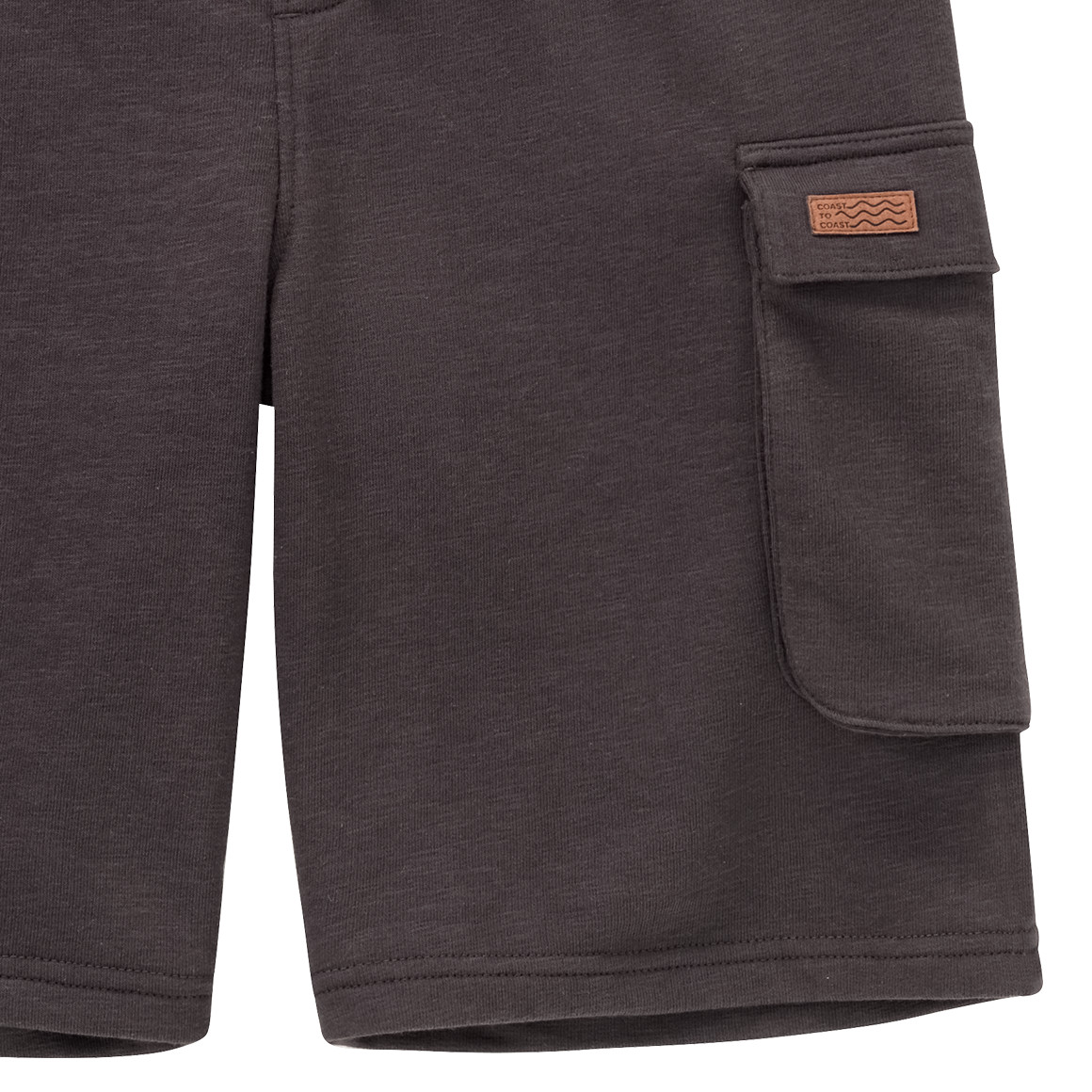 Yigga Jungen Joggingshorts mit Rippbund dunkelgrau