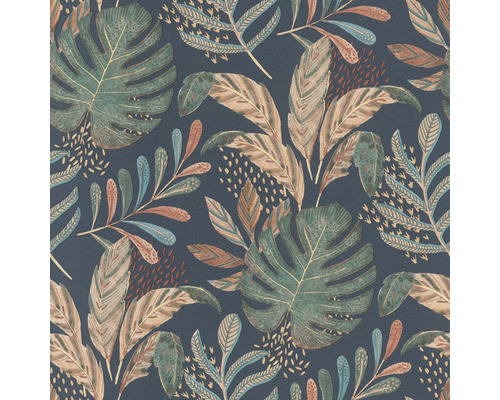 Vliesbehang 464306 Salsa Leaves Blue