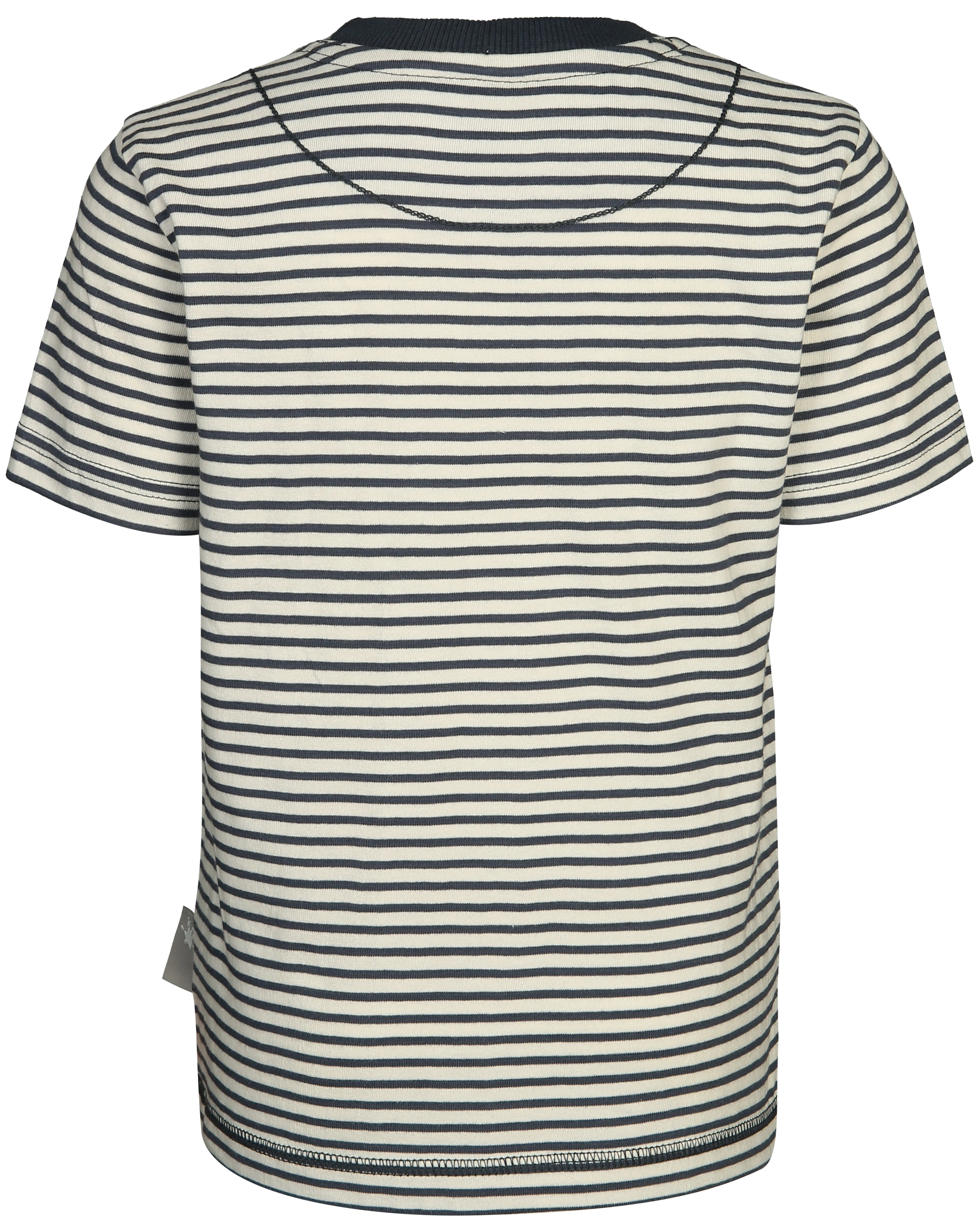 T-Shirt TIGER-SAFARI gestreift in weiß/blau