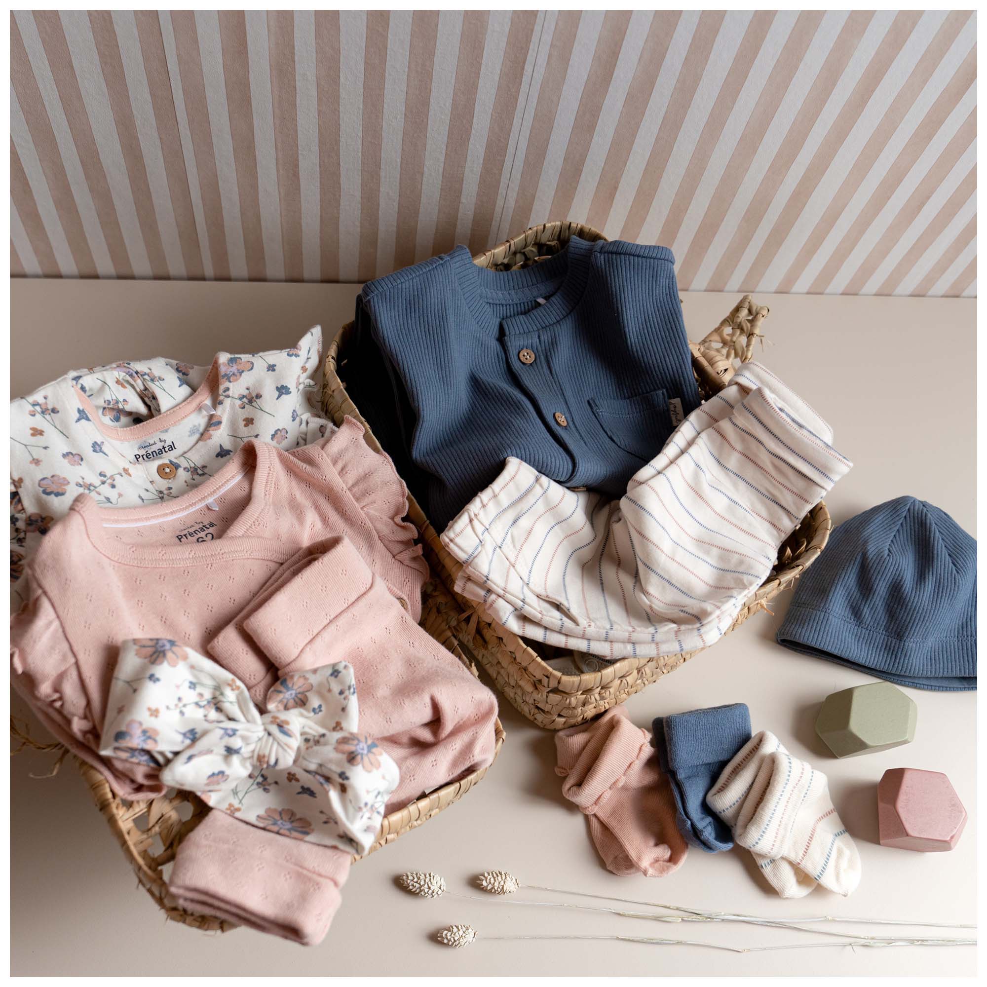 Prénatal newborn bloomer  bloemen multi