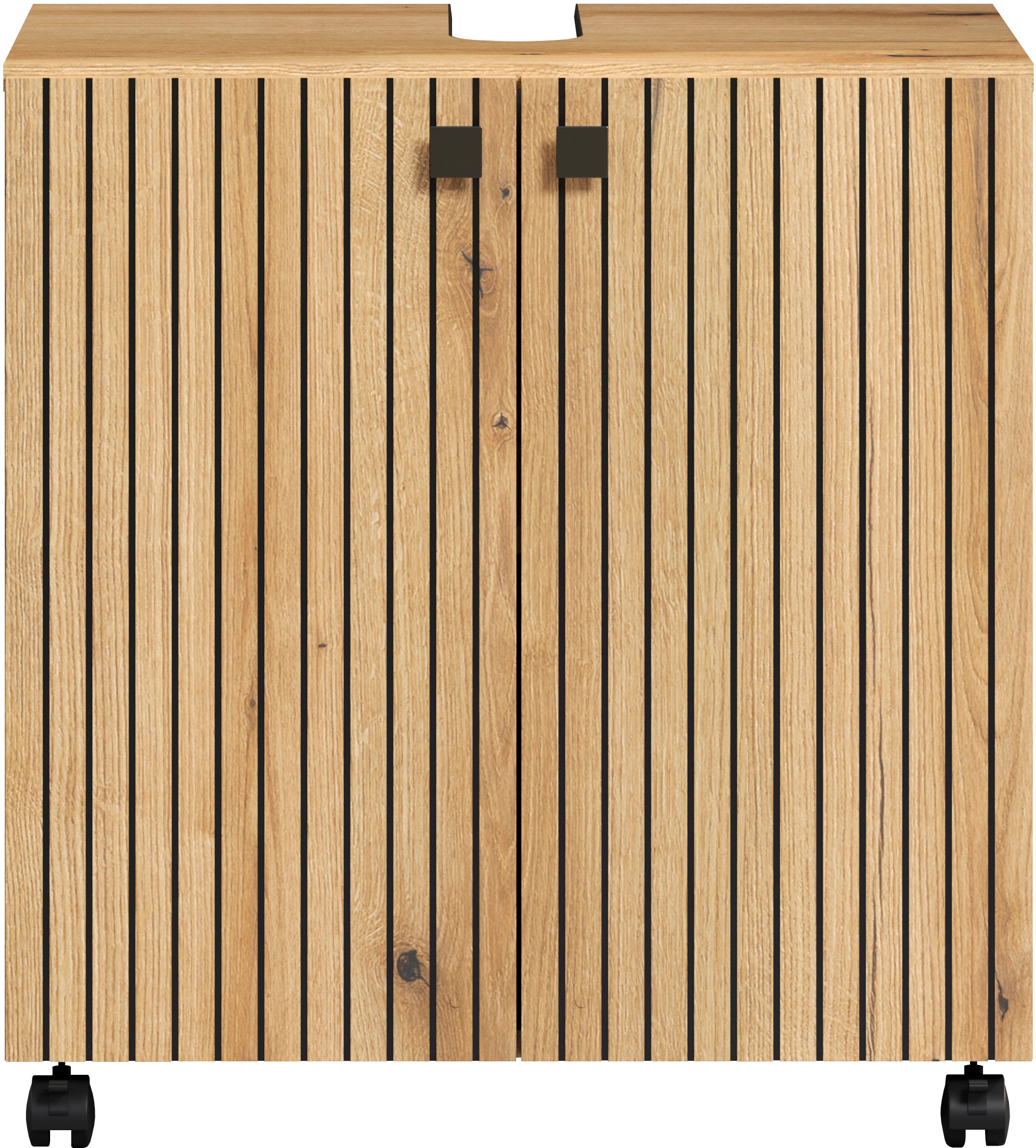 welltime Waschbeckenunterschrank »Amrum« 1 Stk. tlg. Waschtisch auf Rollen - (B/T/H) wahlweise 60-80/42/64 cm