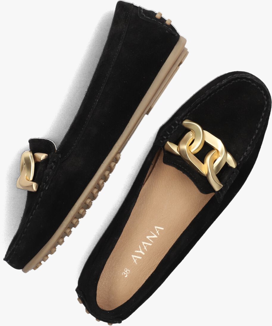 AYANA zwarte ayana mocassins 1202