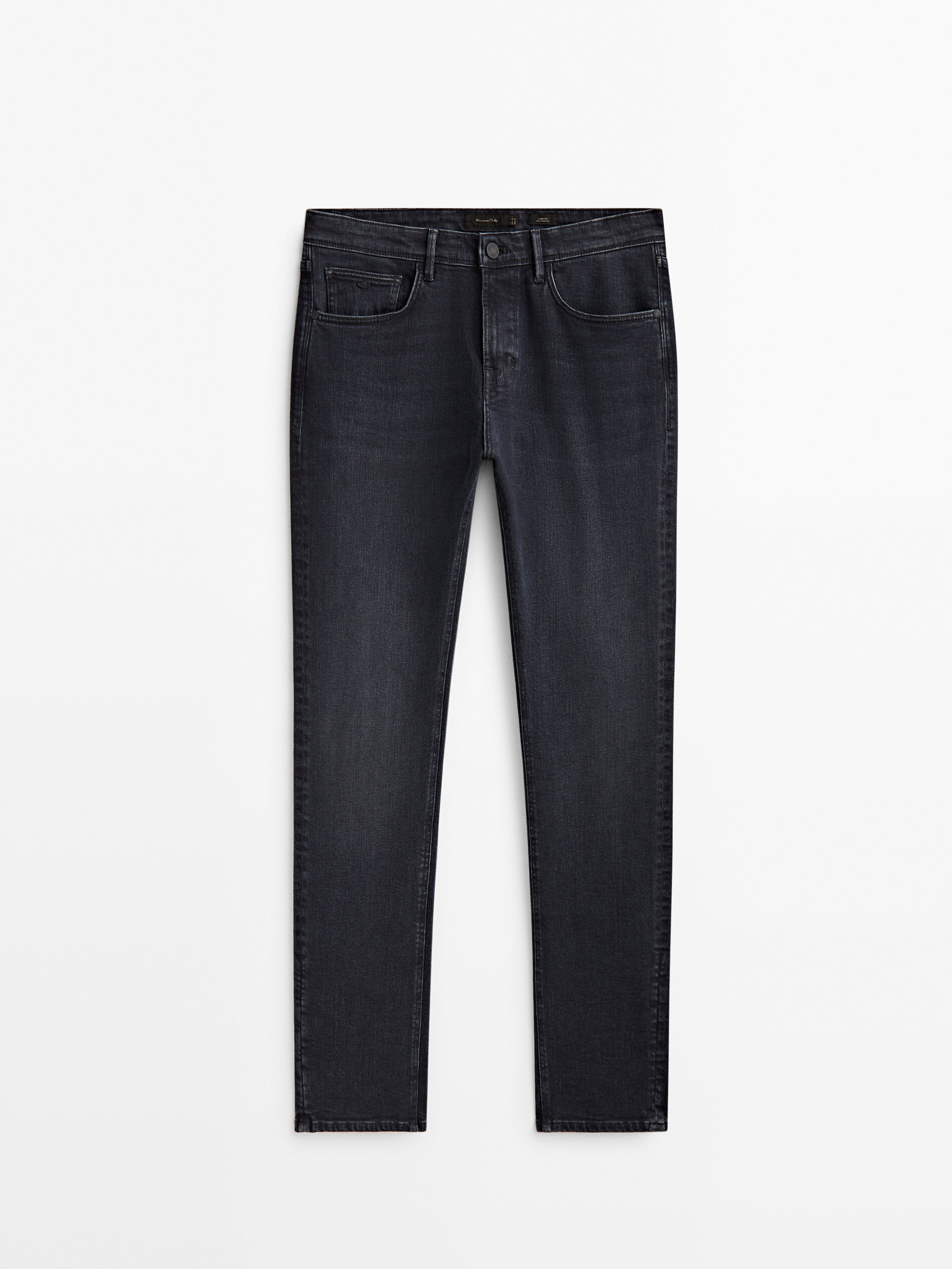 Calça vaqueira slim fit azul e preta - INDIGO