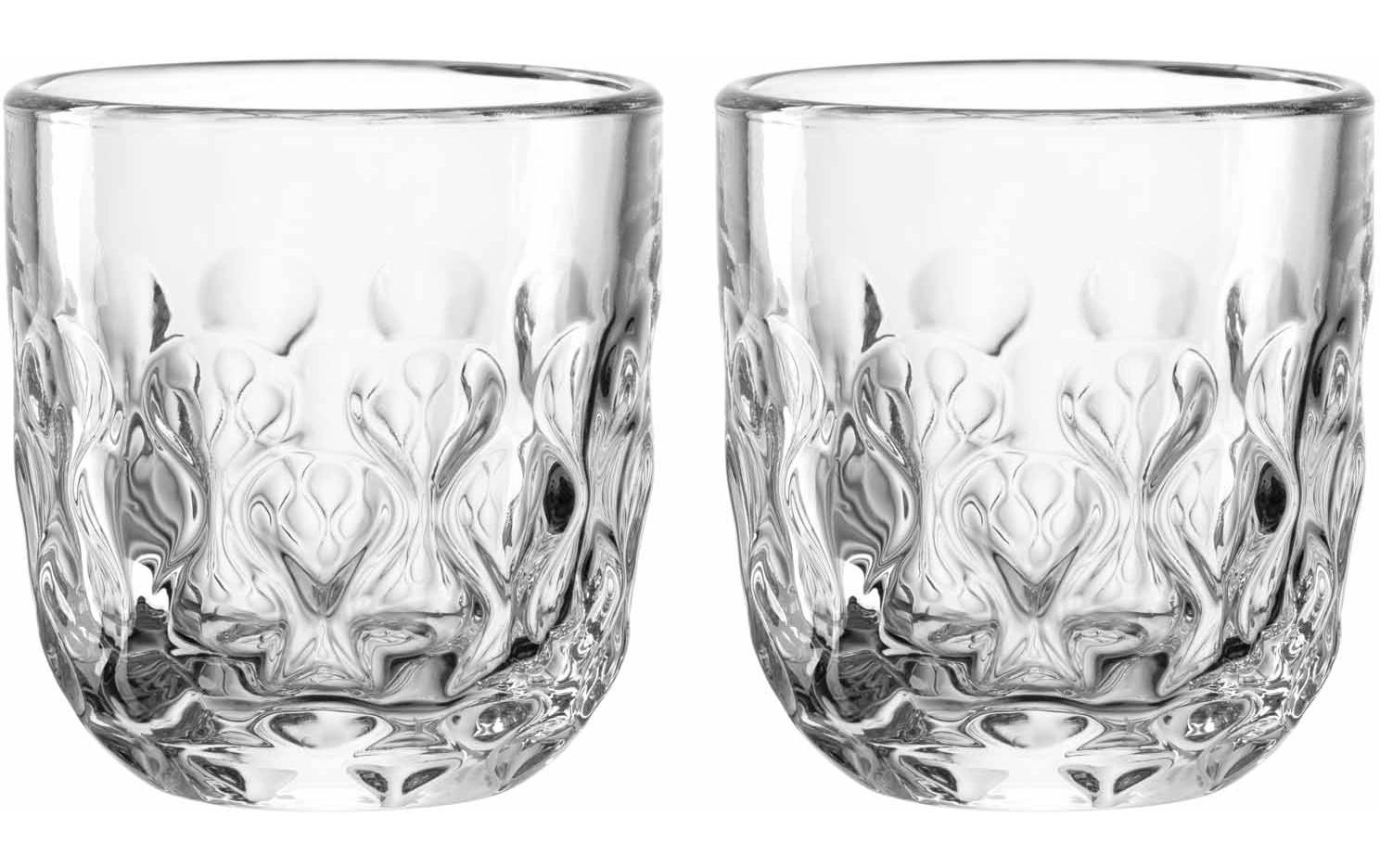 Cappuccino Becher Gocce 2 60 ml, 2 Stück, TransparentCappuccino-/Kaffeetasse für Heissgetränke