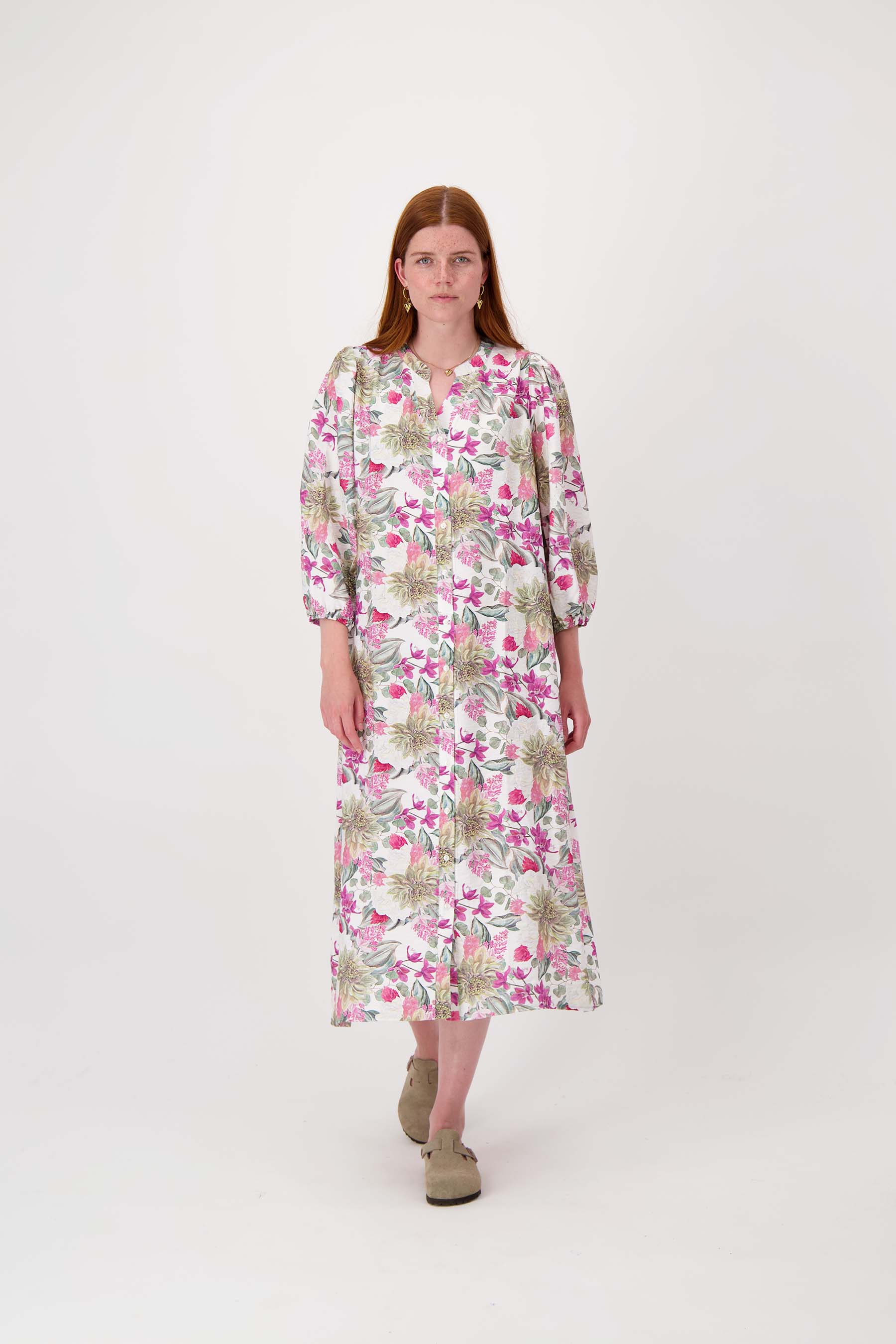 jurk met bloemprint