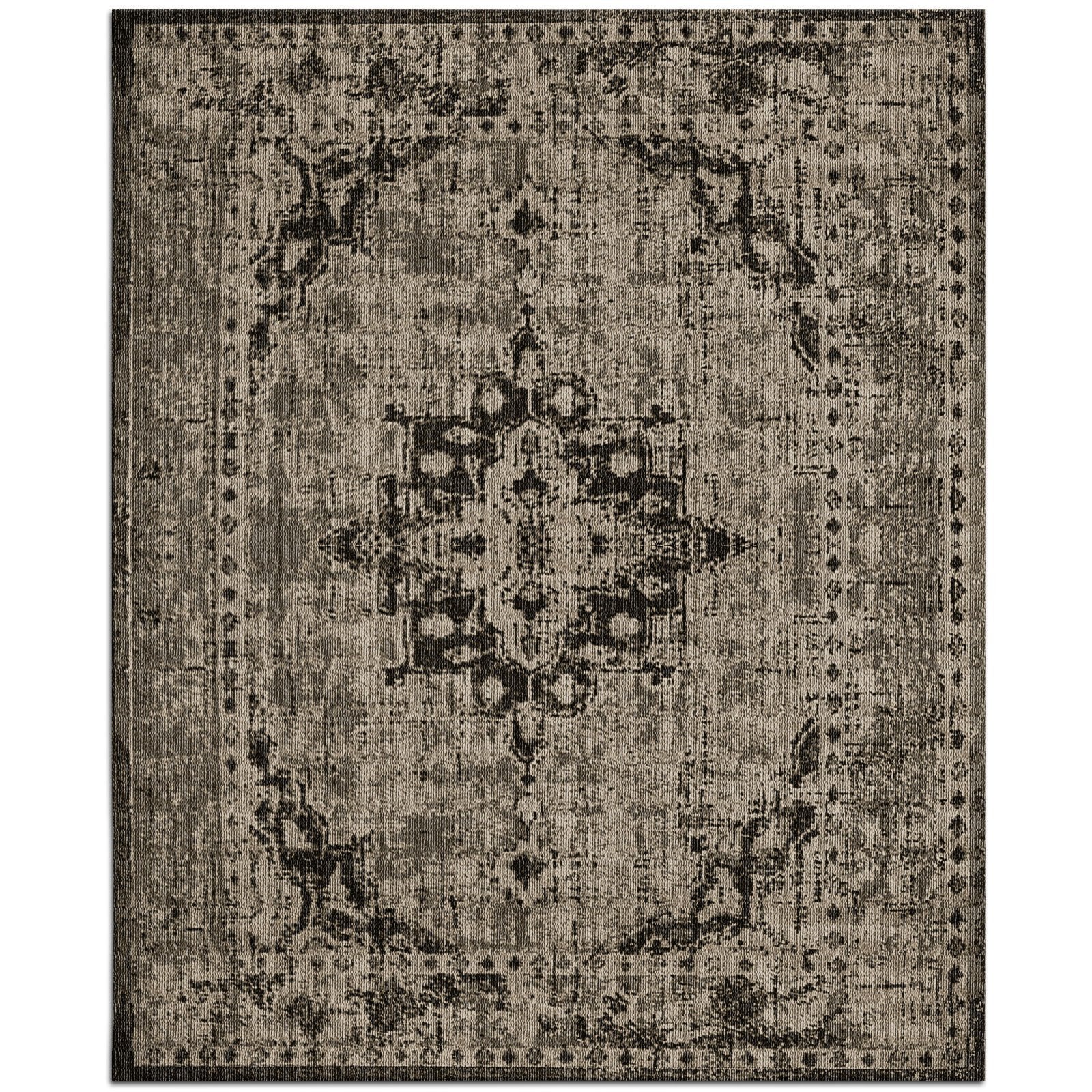 Karat Flachgewebter Teppich Vintage | Beige