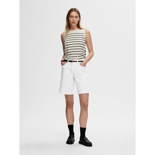 Selected Femme Lexia Denimshorts, Snow White, 34