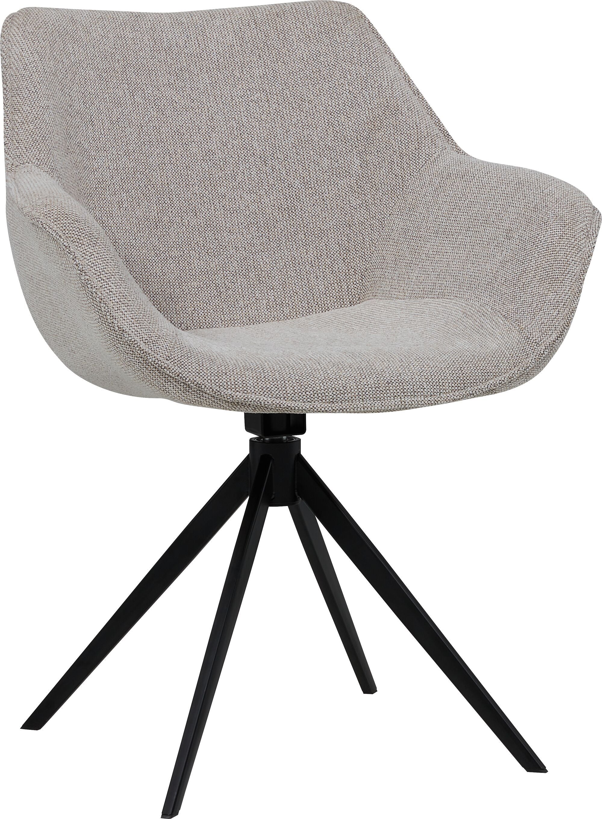 LUINO Stuhl - Beige / B: 68.0 cm x T: 62.0 cm x H: 82.5 cm