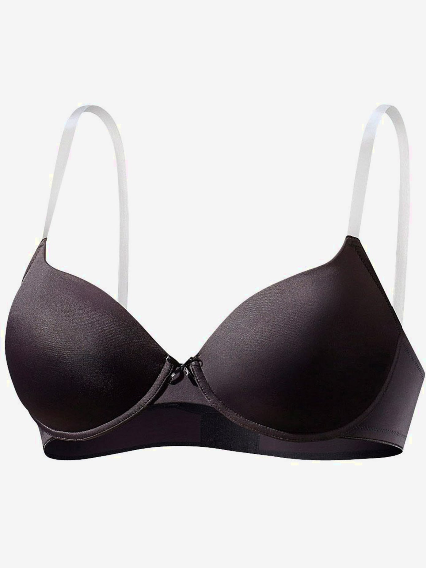 Soutien-gorge coques soutien-gorge spécial t-shirt avec bonnets doublés et bretelles transparentes