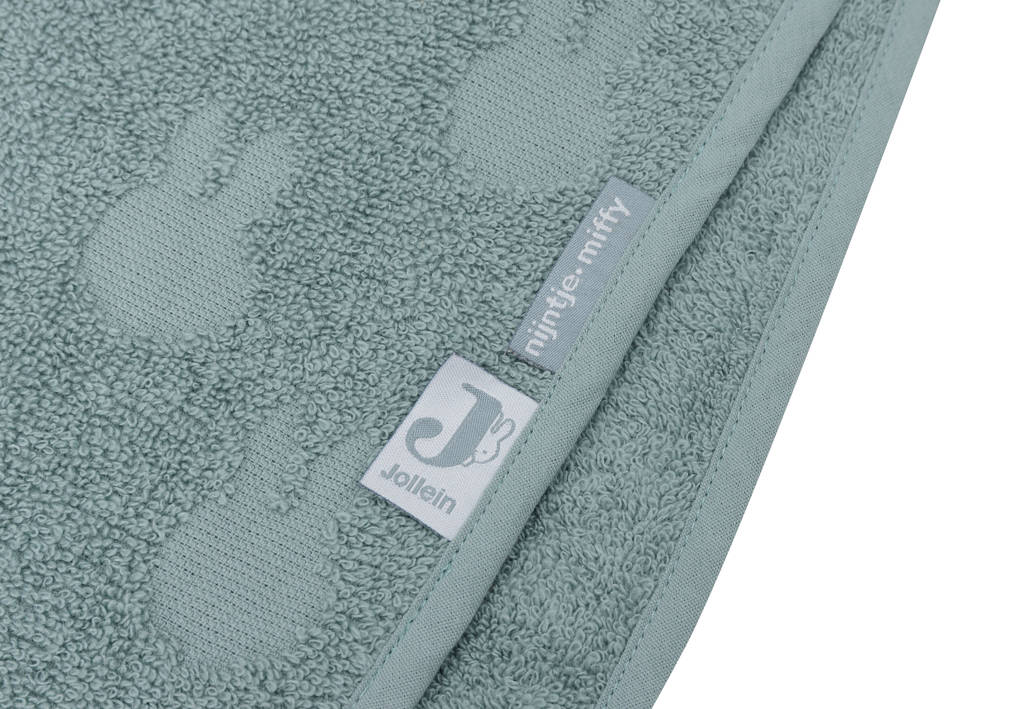 badstof badponcho Miffy Jacquard Sea Green