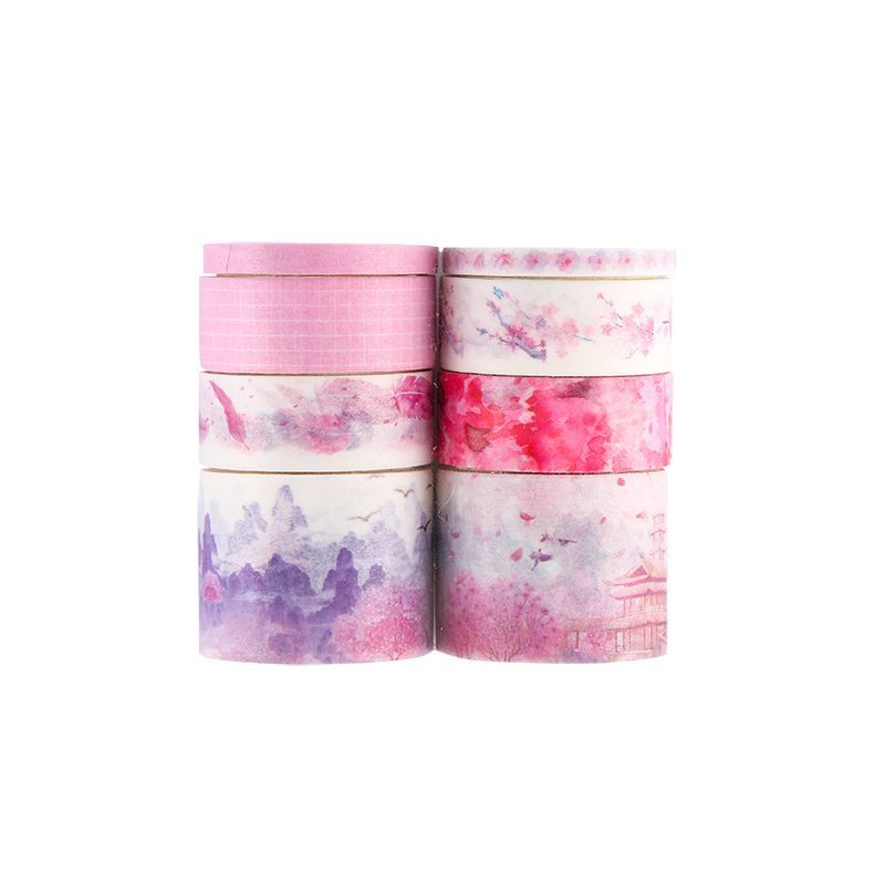 Jun's Journal - Set van 8: Afplaktape met print