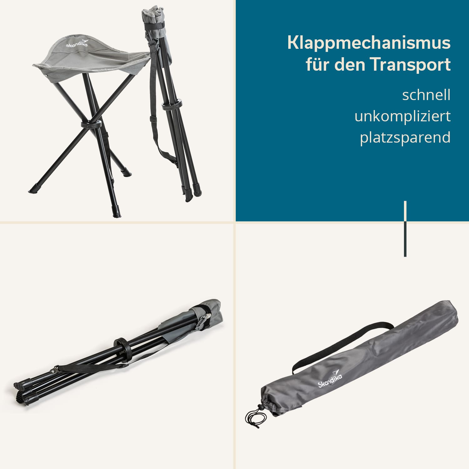 Skandika Tomperi set van 2 driepootkrukjes