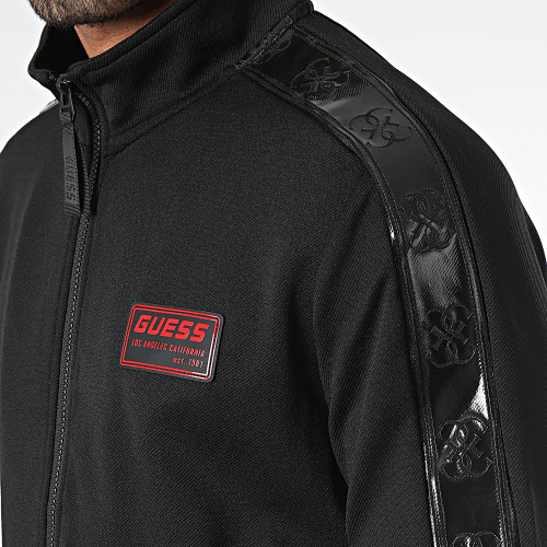Veste Zippée A Bandes Z4RQ00-KB062 Noir