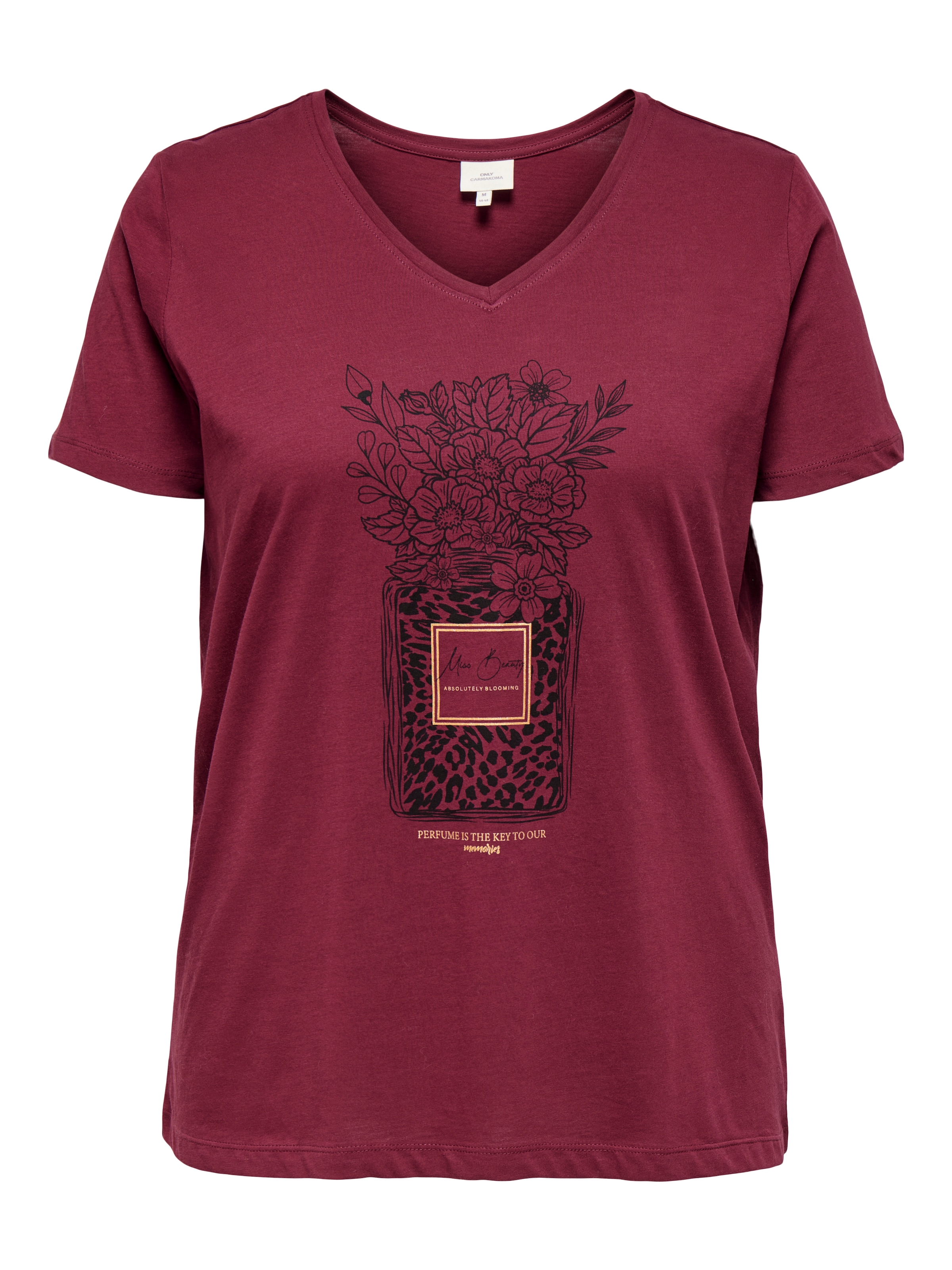 ONLY CARMAKOMA Kurzarmshirt »CARLYDIA LIFE SS V-NECK REG TEE JRS«