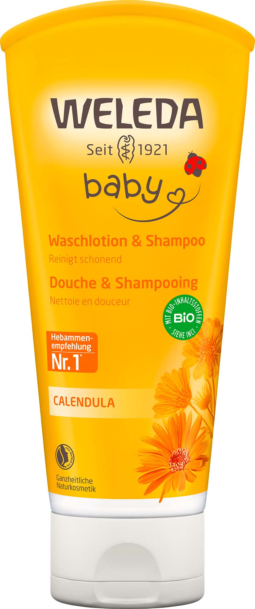 Weleda BABY Waschlotion & Shampoo Calendula Tb 200 ml
