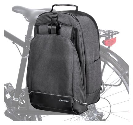 Sacoche et sac à dos 2-en-1 30L Noir