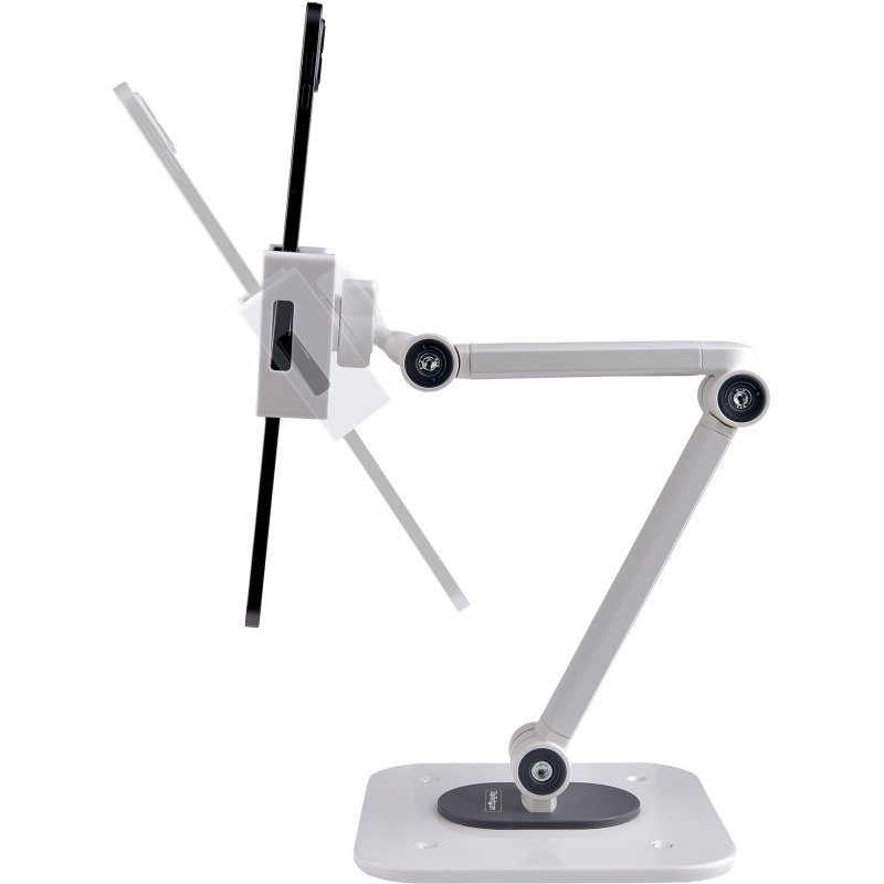StarTech.com Support de Tablettes Réglable pour Bureau - Support Mural - Capacité 1kg - Support Universel Ergonomique et Articulé pour Tablettes - Support Tablette sur Pied Pivotant/Rotatif