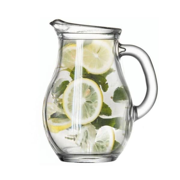 Glassmugge med helletut, håndtak og måleindikator 250 ml