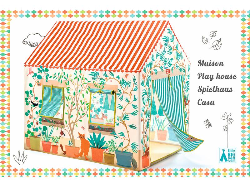 DJECO Spielzelt Haus 100 x 73 x 105 cm Schaffen Sie einen besonderen Spielraum, den Ihr Kleines sein Eigen nennen kann!