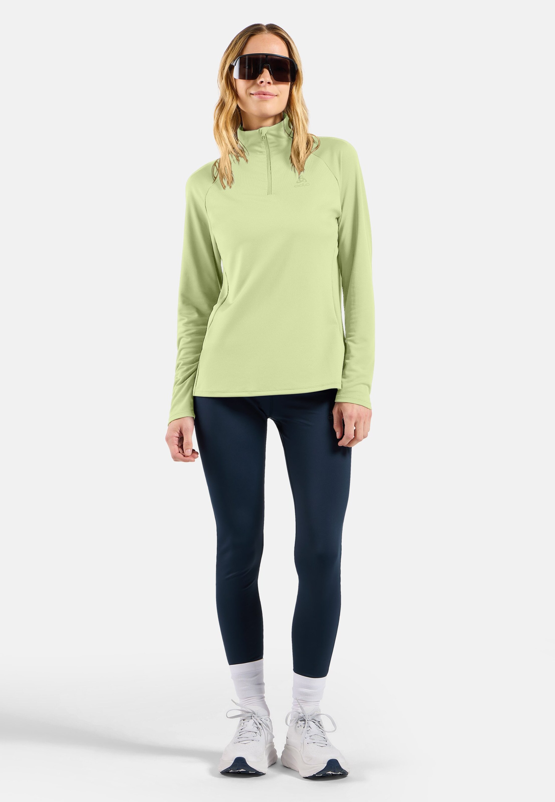 Essentials Ceramiwarm Mid Layer mit Halbreissverschluss in shadow lime