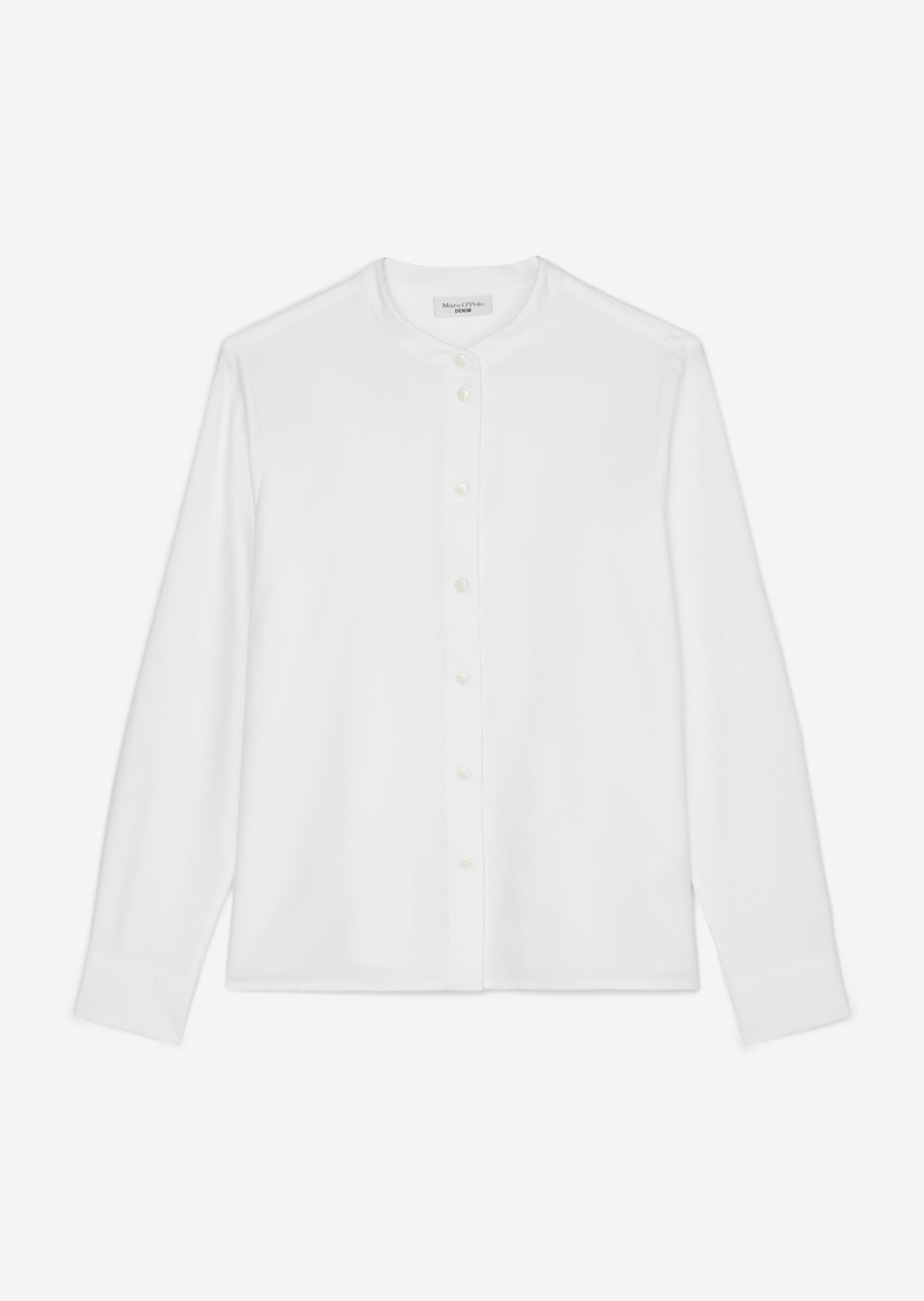 Bluse mit Falten-Detail regularaus Oxford-Qualität