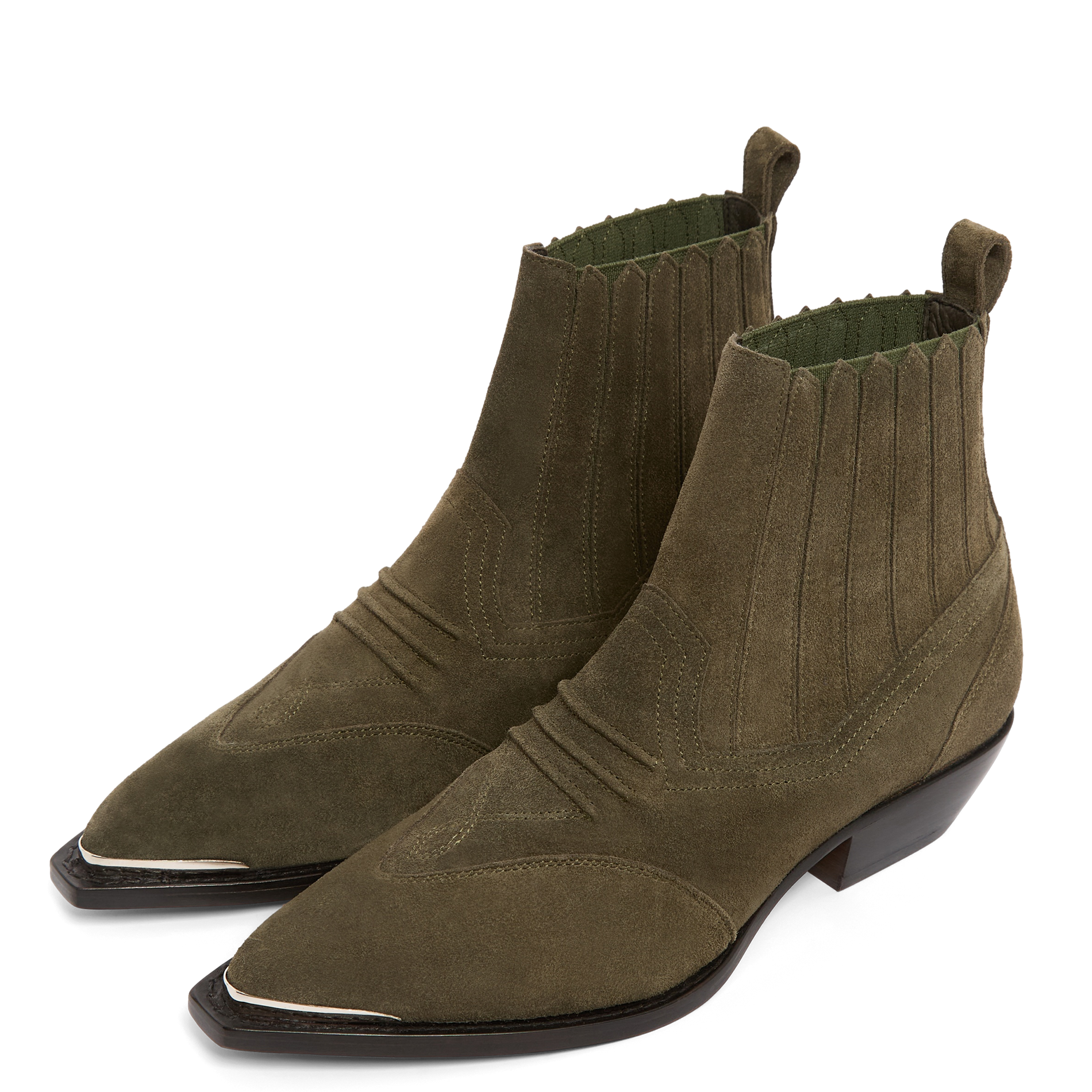 GEORGIA - Bottines en cuir | Vert