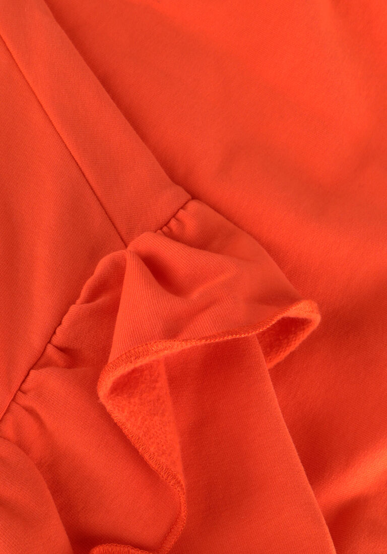 CARLIJNQ oranje carlijnq trui basics - sweater with side ruffles
