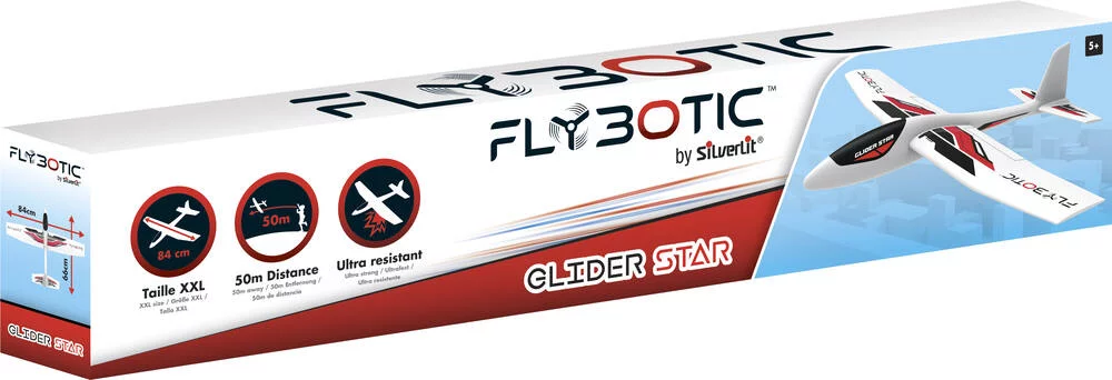 FLYBOTIC BY SILVERLIT - AVION PLANEUR GILDER STAR 84CM