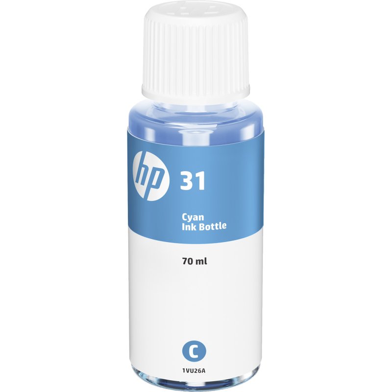 Bouteille d'encre couleur  authentique 70 ml HP 31